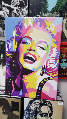 Vinilo Decorativo 20x30cm Marilyn Retro Art Pop Dibujo Arte