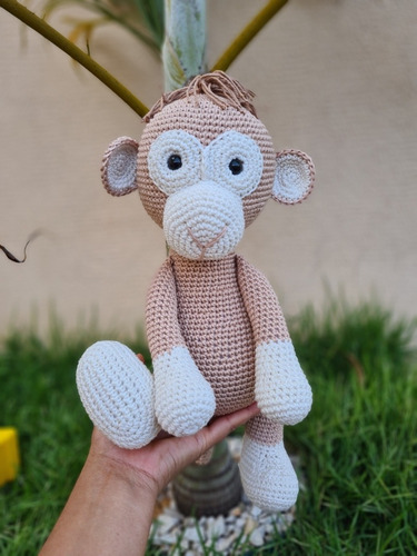Bichinho Crochê Amigurumi Macaco Decoração Infantil
