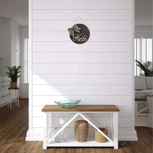 Letrero Colgante De Madera Hello Sign For Corona De Primave