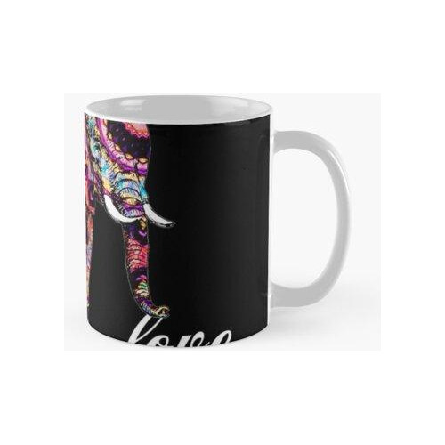 Taza Amor Elefante Diseño Elefante Regalo Calidad Premium