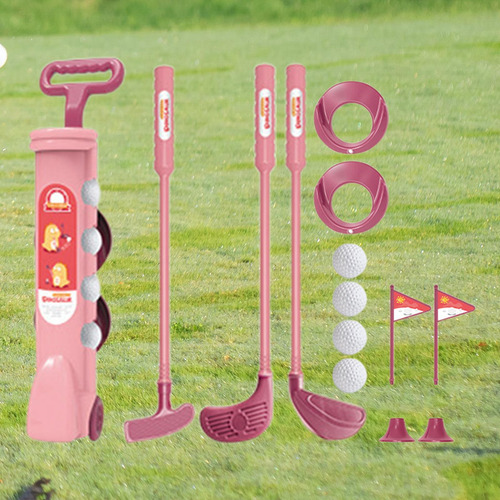 Conjunto De Mini Golfe Para Crianças, Brinquedos De Rosa