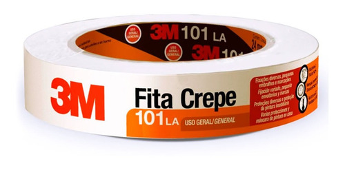 Fita Crepe 3m 18mm X 50 Metros 101la Pintura Demarcação