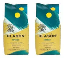 Comprar Café Espresso Blasón Gourmet Tostado Y Molido 2 Bolsas De1kg