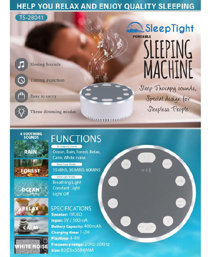 Noise Sleep Instrument, Adjust Mood, Help Sleep