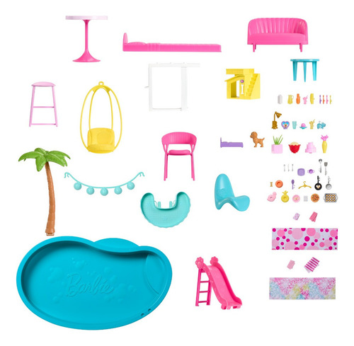 Barbie Casa De Muñecas De Los Sueños Nueva Set De Juego Rosa