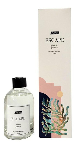 Difusor De Perfumes Escape Menta E Jasmin 200ml - A\casa