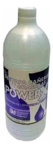 Destapa Cañerias Y Graseras Power X Desobtruye 1 Lts Ft