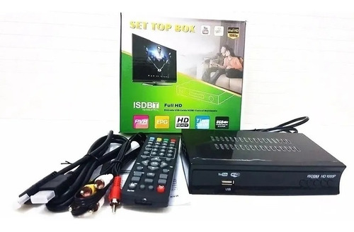 Imagem 1 de 4 de Conversor Isdb-t Tv Digital 1080p Full Hd C/ Nfe