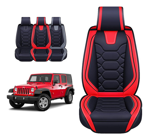 Fundas De Asiento Jeep Wrangler Jk Jl 2007-2025, Ajuste...