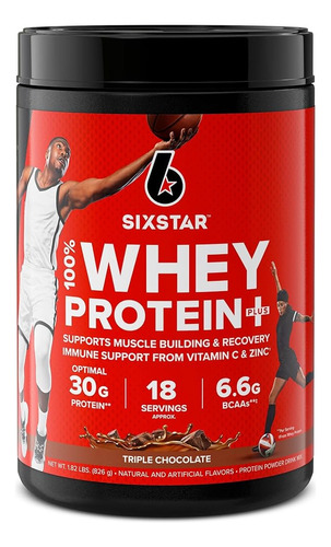 Proteina 100% Whey Protein Plus Muscletech Six Star 1.82 Lbs Sabor Triple Chocolate