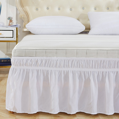 Faldón De Cama Doble De 39 X 75+15 Pulgadas, Elástico De Pol