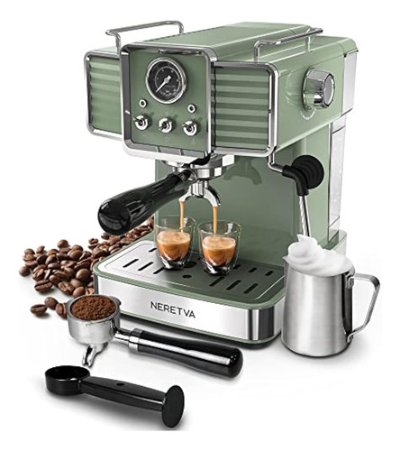 Neretva Espresso Machine, 15 Bar Espresso Coffee Machine Con