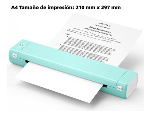 Impresora De Papel Térmico Phomemo M08f A4