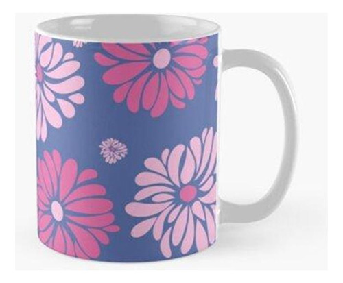 Taza Flores Lila Calidad Premium