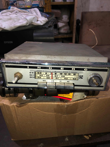 Rádio Automotivo Inderg No Estado Antigo Fotos Reais