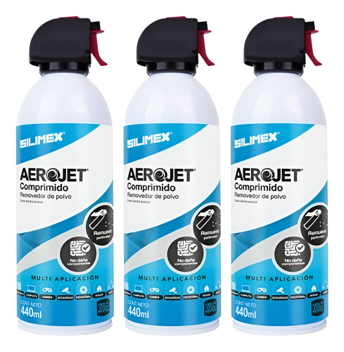 Aire Comprimido Removedor De Polvo Aerojet 440ml Silimex