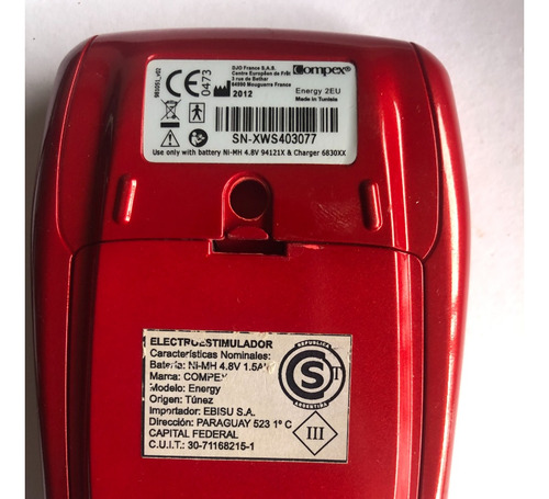 Electroestimulador Compex Energy Mi-ready