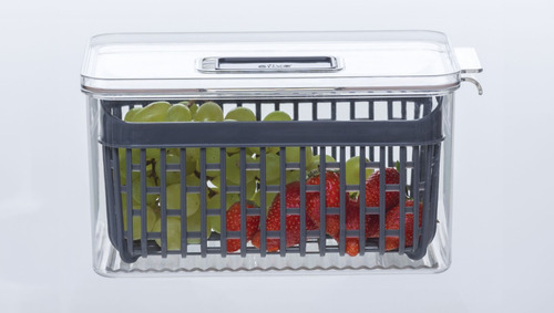 Caja Organizadora Con Una Cesta Para Refrigerador 24 X 15