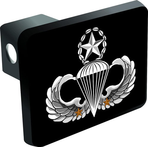 U.s. Army Master 2 Combat Jump Wings Trailer Hitch Cover