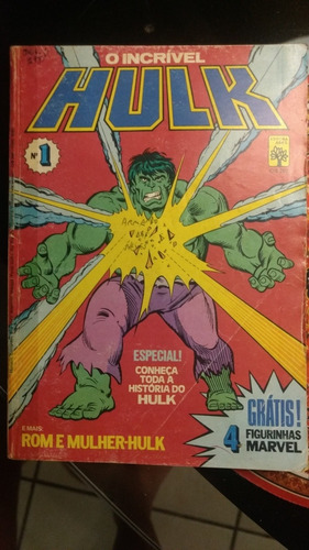 O Incrível Hulk Numero 1 - Formatinho Abril 1983