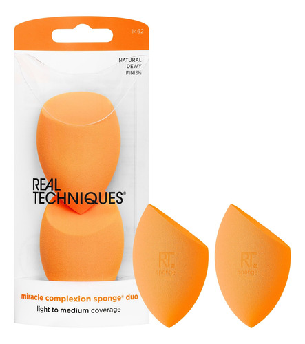 Real Techniques, Paquete De 2 Esponjas Miracle Complexion,
