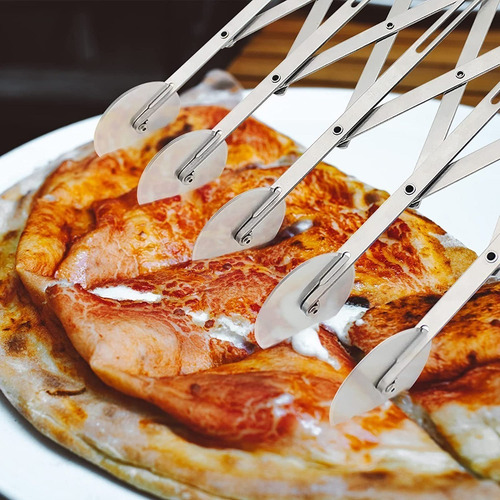 Cortador De Masa De 5 Ruedas Cortador De Pizza Multicircular
