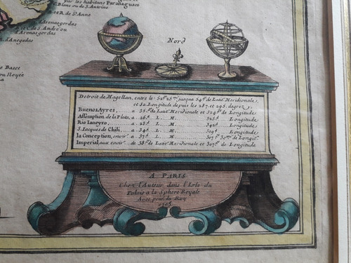 Mapa Antiguo Le Chili.., Nicolas De Fer, A. Paris. 1705