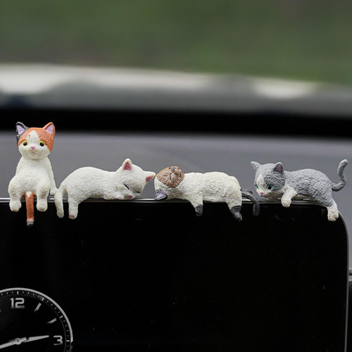 Figuras De Gatos Gatos En Miniatura Estatuas De Pantalla 4x