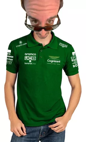 Camisa Tipo Polo 2023 F1 Aston Martin Fernando Alonso