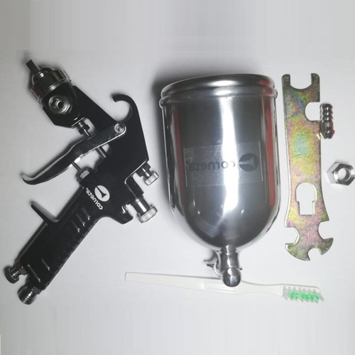 Imagen 2 de 7 de Aerógrafo Pistola Gravedad 400 Cc Incolma