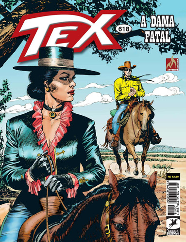 Tex Nº 618: A dama fatal, de Boselli, Mauro. Série Tex (618), vol. 618. Editora Edições Mythos Eireli, capa mole em português, 2021