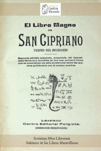 El Magno Libro De San Cipriano, Tesoro Del Hechicero