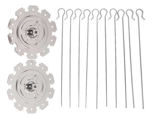 Asador De Carne Skewers Needle Cage De Acero Inoxidable 304