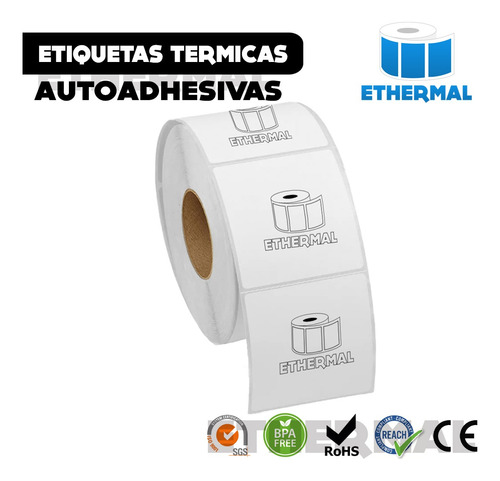 Etiquetas Térmicas Balanza 58x60 Mm - 500 Unidades