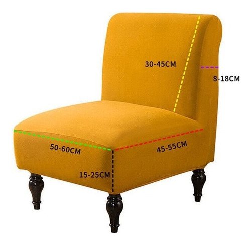 T Elástica Para Silla Individual Sin Brazos