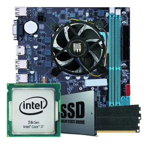 Computador Slim Intel Core i7 16GB RAM SSD 240GB Windows 11 Pedro