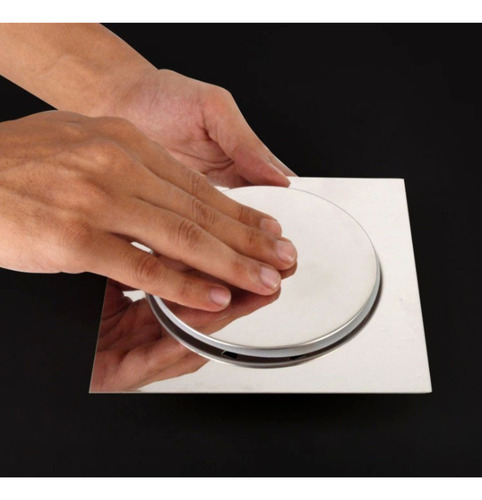 Kit 2x Ralo Inteligente Click Pop Up 15x15 Oculto Invisível Inox Premium