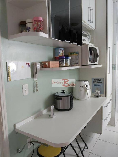 Imagem 7 de 23 de Lindo Apartamento De 77 M² Com Móveis Planejados De 3 Dormitórios Sendo Uma Suíte - Ap0587