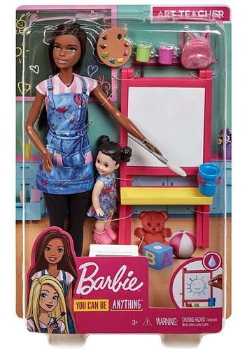 Barbie Profissões - Professora De Arte Morena - Mattel