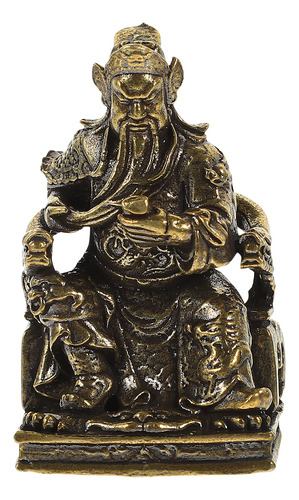 Estatua De Adornos De Latón Con Forma De Guan Yu