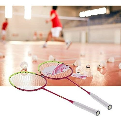 Imagen 1 de 7 de Set, Juego Completo De Bá Raquetas De Bádminton De Fibra De
