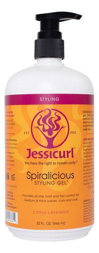 Jessicurl, Spiralicious Gel De Lavanda Citrica, 32 Onzas Liq