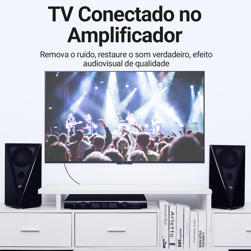 Cabo Audio 2 Rca Macho Blindado Dj Cobre Som 2m Vention