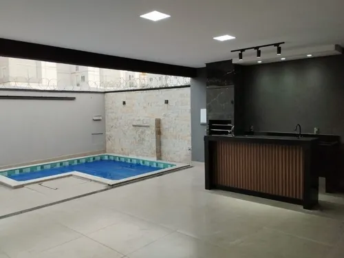 Casa Nova Alto Padrão Três Quartos Com Piscina Aquecida E Garagem Gourmet, Próximo Avenida São Luis - Moinho Dos Ventos