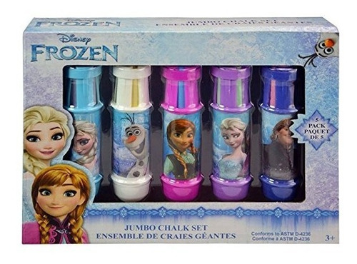 Frozen 5 Pc Jumbo Set Chalk Draw And Play Ajustable