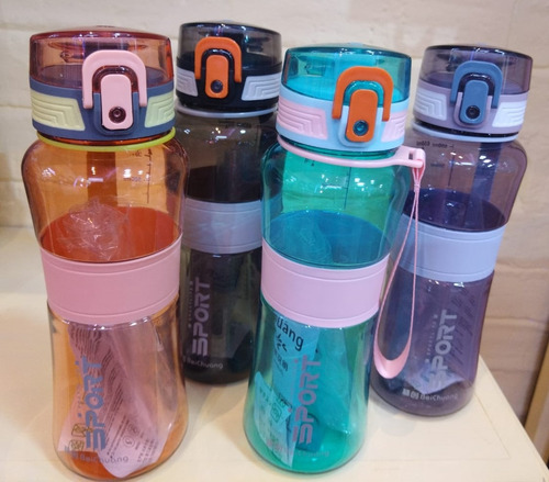 Botella De Agua Infantil 650 Ml En Varios Colores