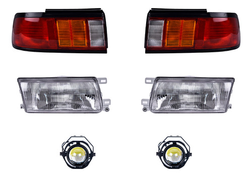 Faros Ppales Niebla Calaveras Depo P/ Nissan Tsuru 94 Al 96