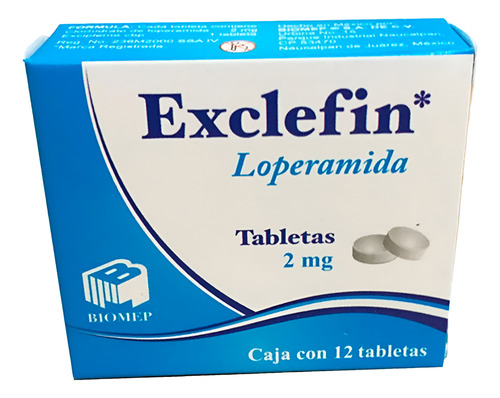 Loperamida 2 Mg Exclefin Caja Con 12 Tabletas