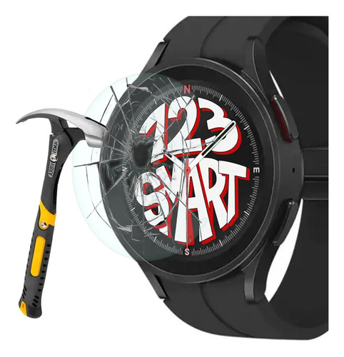 2 Peliculas Protetora De Vidro Temperado Compativel Com Galaxy Watch 5 Pro 45mm R920 R925