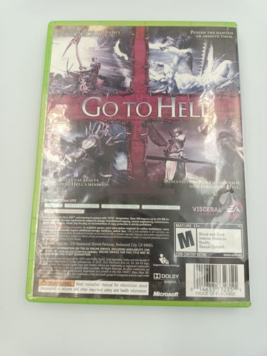 Dante's Inferno Completamente En Español | Xbox 360 (Reacondicionado)